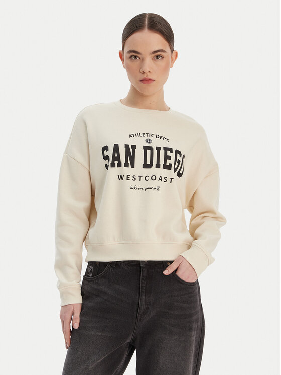 ONLY ONLY Суитшърт 15254183 Бежов Loose Fit