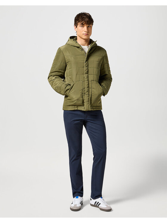 Wrangler Wrangler Spodnie materiałowe TEXAS SLIM Niebieski Slim Fit