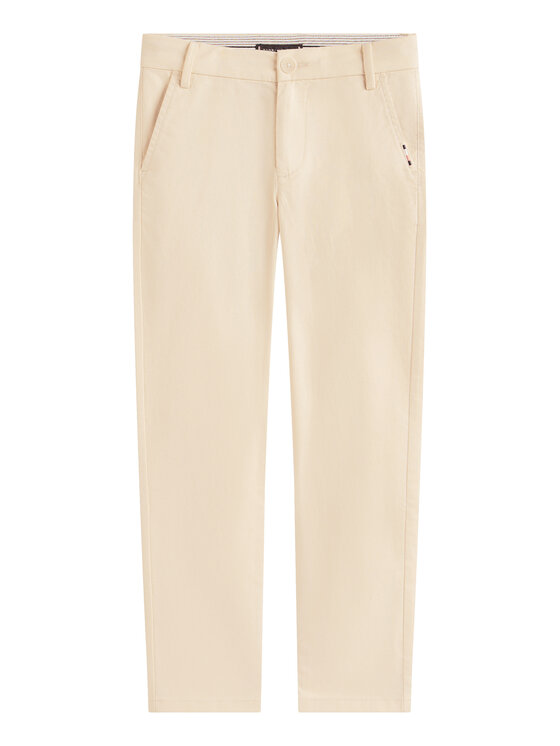 Tommy Hilfiger Tommy Hilfiger Medžiaginės kelnės KB0KB09638 Smėlio Regular Fit