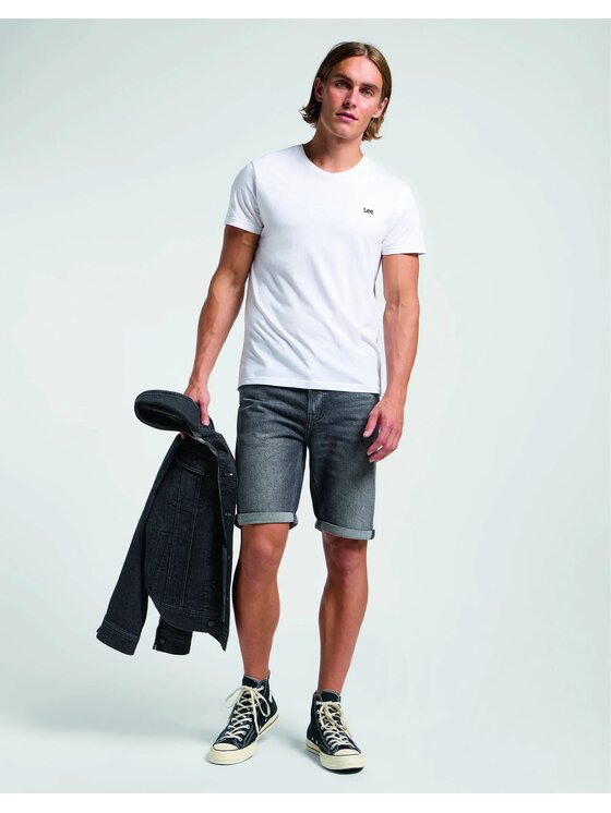 Lee Lee Pantaloncini di jeans 112363927 Grigio Regular Fit