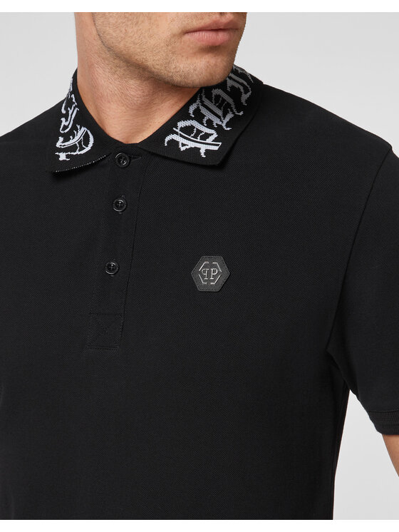 PHILIPP PLEIN PHILIPP PLEIN Polokošile 879 Černá Slim Fit