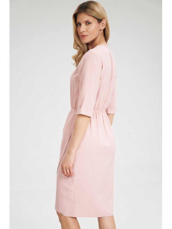 FIGL FIGL Sukienka M702 Różowy Regular Fit