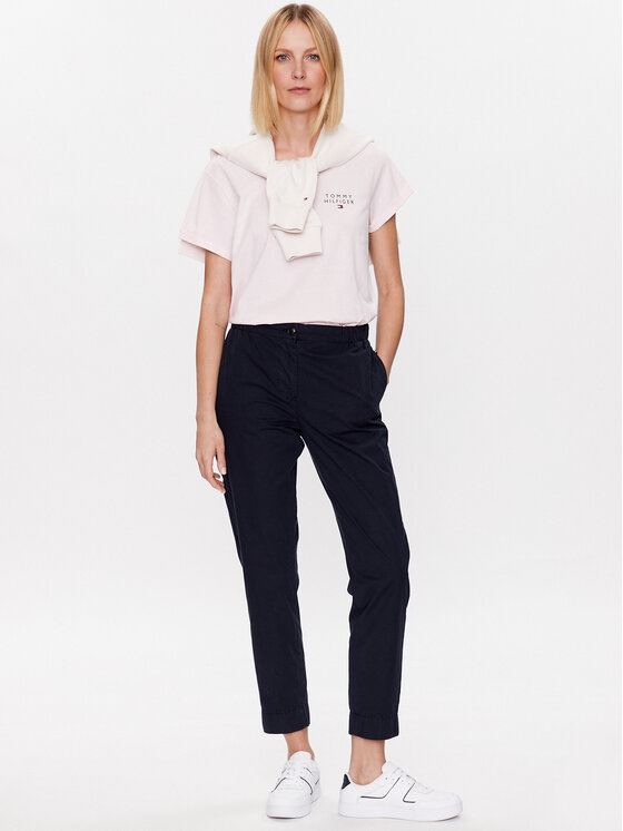 Tommy Hilfiger Tommy Hilfiger T-krekls UW0UW04525 Rozā Regular Fit