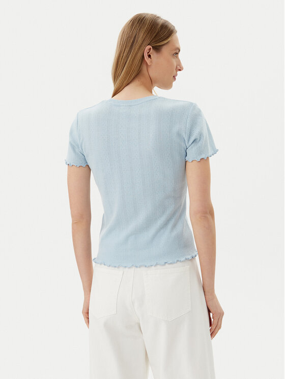 Pieces Pieces Tričko Fia 17155480 Modrá Regular Fit