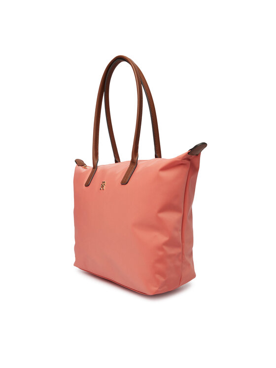 Tommy Hilfiger Tommy Hilfiger Geantă Popette Tote AW0AW17711 Coral
