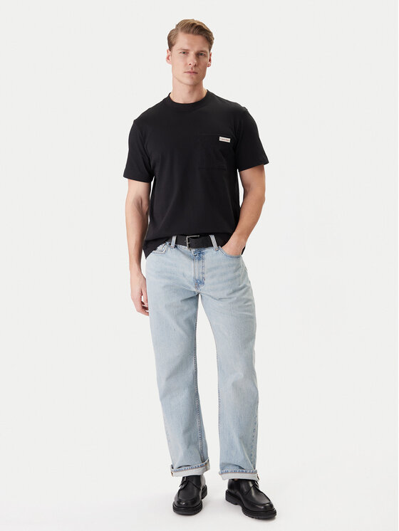 Calvin Klein Jeans Calvin Klein Jeans Majica LV04RF280G Črna Regular Fit