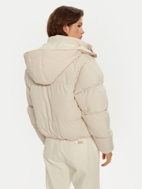 Brave Soul Brave Soul Geacă din puf LJK-BUNNYCREAM Écru Oversize