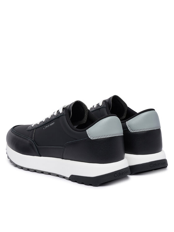 Calvin Klein Calvin Klein Superge City Runner Laceup Lth Mix HM0HM02214 Črna