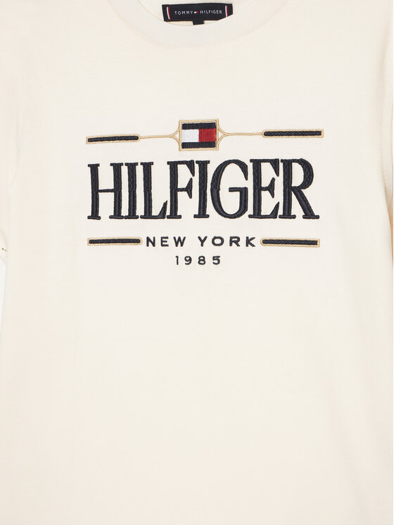 Tommy Hilfiger Tommy Hilfiger Tričko Icons KB0KB10360 Écru Regular Fit