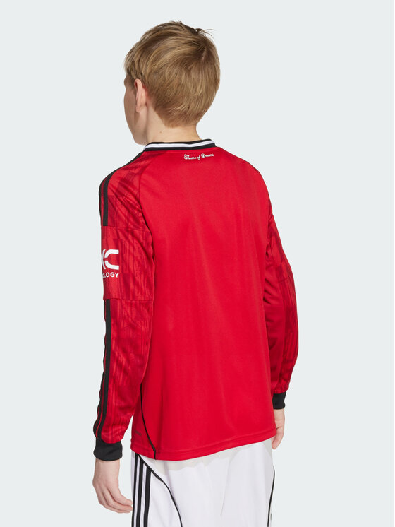 adidas adidas Koszulka techniczna Manchester United 25/26 Long Sleeve Home Jersey Czerwony Regular Fit