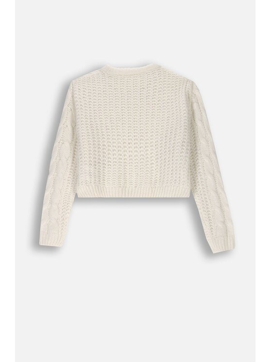 Coccodrillo Coccodrillo Sweter ZC4172102SGJ-003 Écru Regular Fit