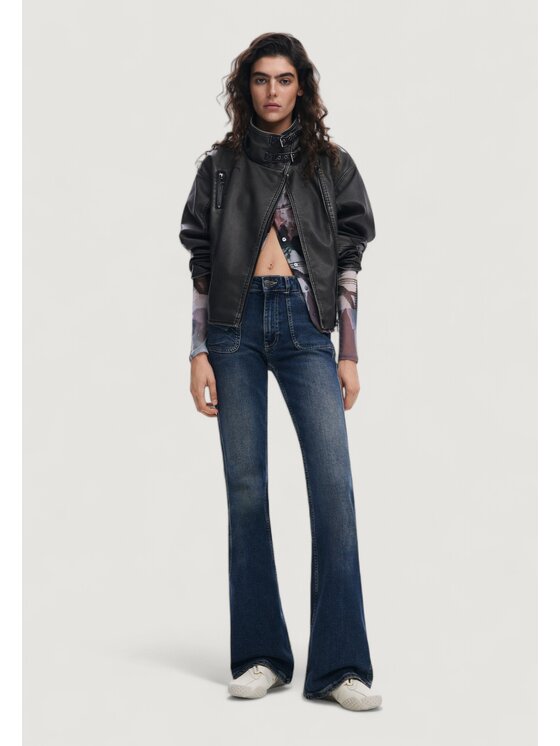 Desigual Desigual Giacca di pelle CHAQ_SACRAMENTO Nero To Fit