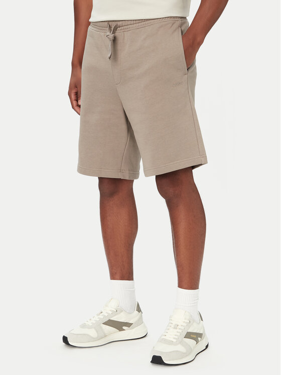 HUGO Pantaloni scurți sport Dayono 50530696 Bej Relaxed Fit