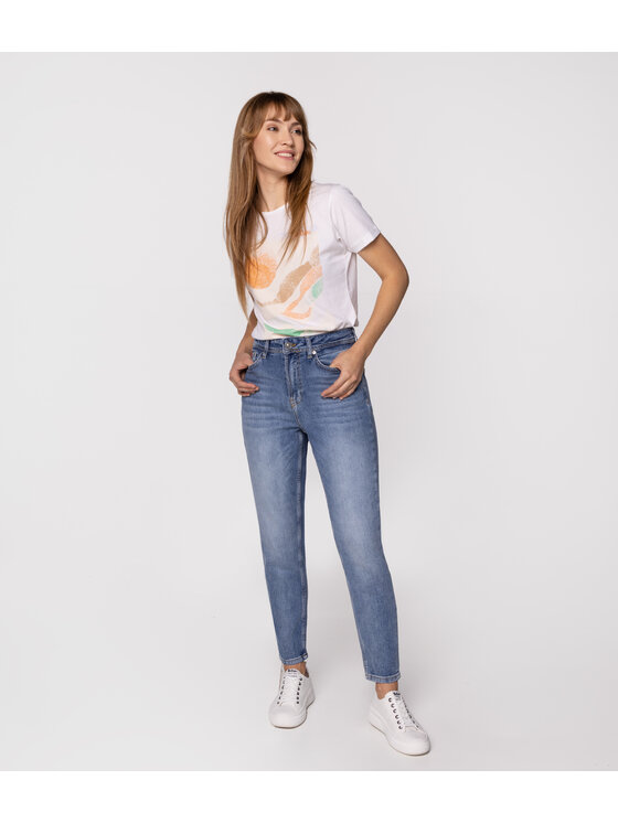 Lee Cooper Lee Cooper Jeansy MATEA Niebieski Mom Fit