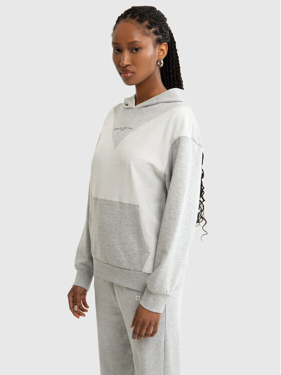 BIG STAR BIG STAR Bluza KAITLYN Szary Basic Fit