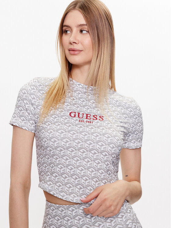 Guess Guess Top V3YP15 MC03W Szary Slim Fit