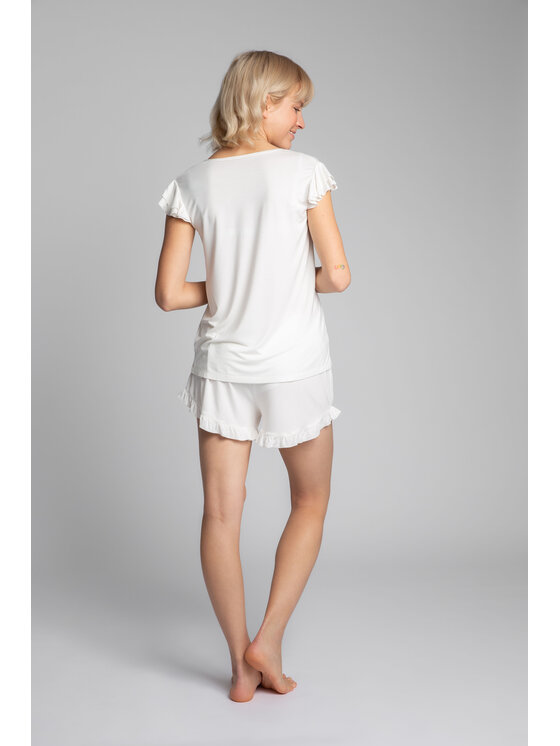 LaLupa LaLupa Bluzka LA023 Biały Comfortable Fit