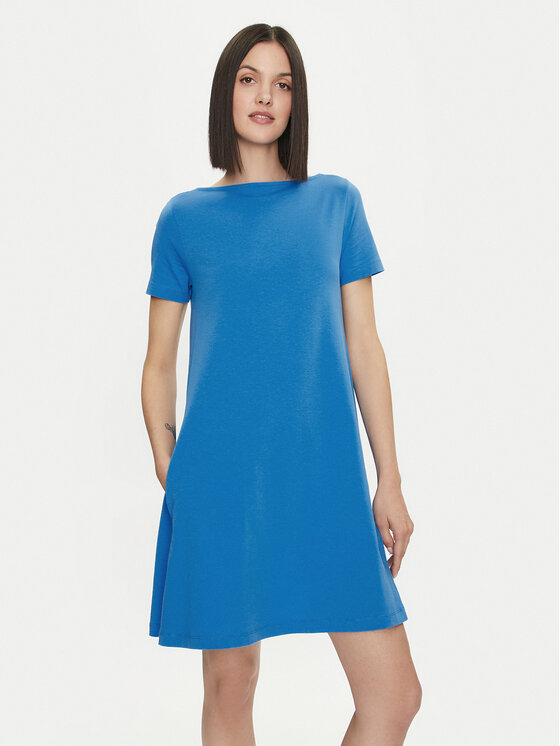United Colors Of Benetton United Colors Of Benetton Kleid für den Alltag 3Z1RDV01E Blau Regular Fit
