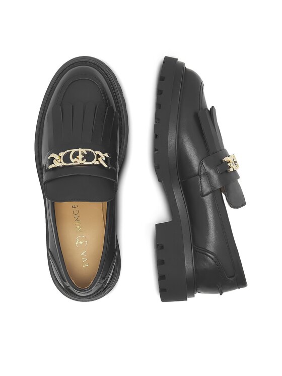 Eva Minge Eva Minge Loafers ANGE-1018 Μαύρο
