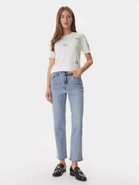 DKNY DKNY Sweter DJ6R0242 Écru Regular Fit