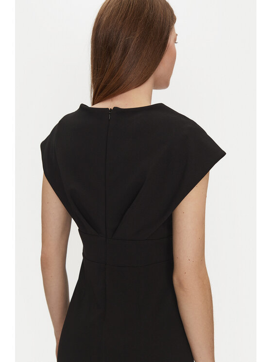 Rinascimento Rinascimento Koktejlové šaty CFC0122760003 Černá Regular Fit