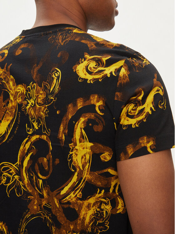 Versace Jeans Couture Versace Jeans Couture T-shirt 76GAH6S0 Nero Regular Fit