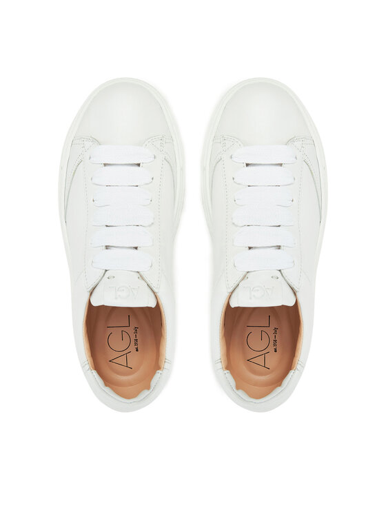 AGL AGL Sneakersy Giuly Lace Up D946001PGKA076A634 Biały