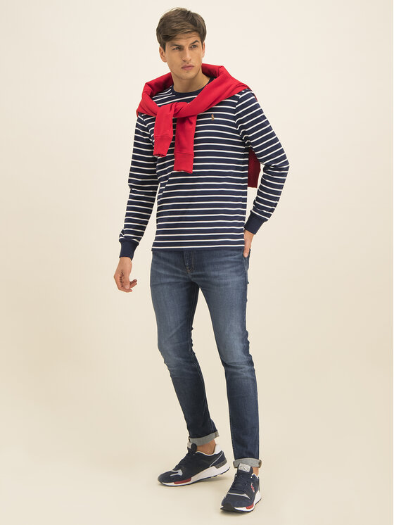 Polo Ralph Lauren Polo Ralph Lauren S dlouhým rukávem 710760122 Tmavomodrá Slim Fit