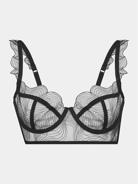 Undress Code Undress Code Biustonosz z fiszbiną Bliss 581 Czarny