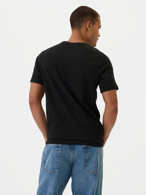 Gap Gap T-Shirt 502022-02 Czarny Regular Fit