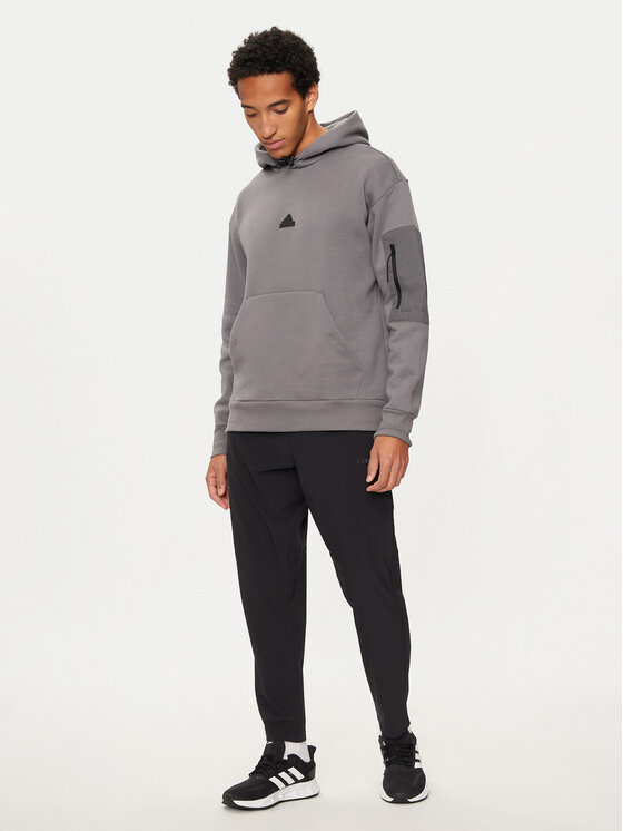 adidas adidas Mikina City Escape IY1518 Šedá Regular Fit