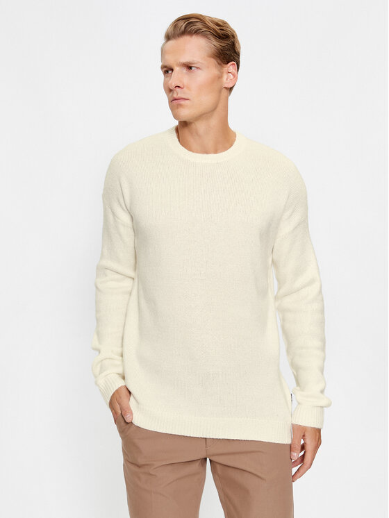 Only & Sons Pulover 22024567 Écru Regular Fit