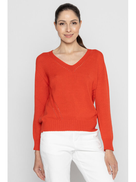 Sweter Deni Cler Milano, Rozmiar 36, Czerwony, T-DC-S419-D2-10-28-1