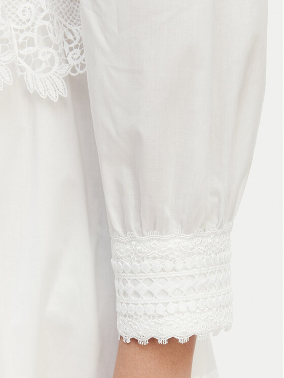 Luisa Spagnoli Luisa Spagnoli Vestito estivo Processo 543230 Bianco Regular Fit