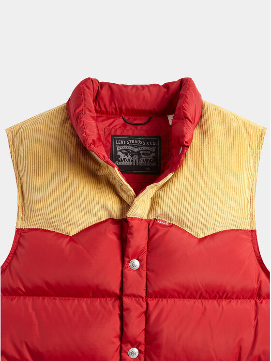 Levi's® Levi's® Prsluk Western Super Puffer A5634-0003 Crvena Regular Fit