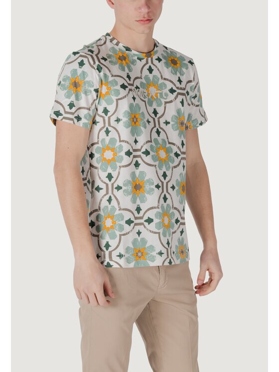 Antony Morato Antony Morato T-shirt REGULAR FIT LOGO PRINT Verde Regular Fit