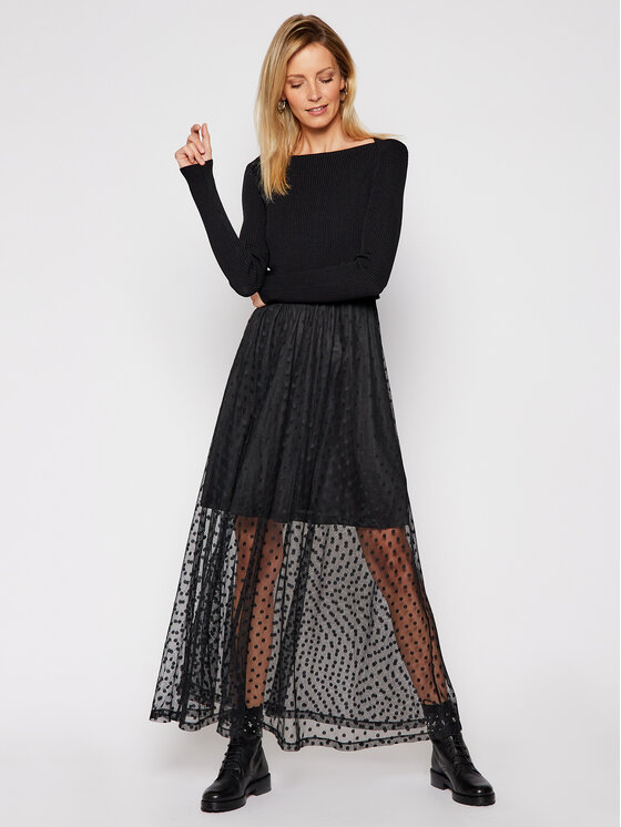 Guess Guess Komplet poletna obleka in pulover Sadia W0BK63 KA6I0 Črna Regular Fit