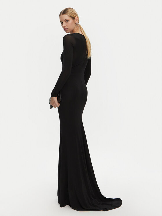 PINKO PINKO Večernja haljina 104935 A2GS Crna Slim Fit