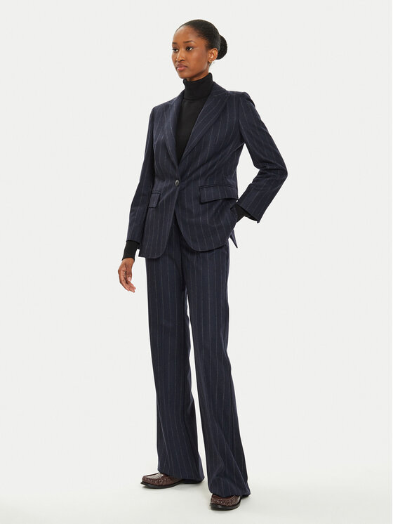 Marella Marella Giacca da abito Slam1 2423046162 Blu scuro Regular Fit