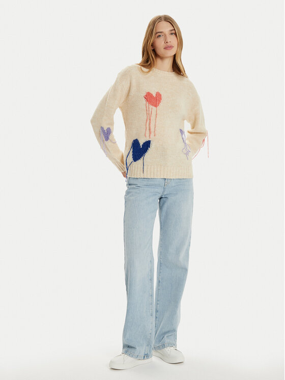 Frieda & Freddies Frieda & Freddies Pulover 3366 Bej Regular Fit