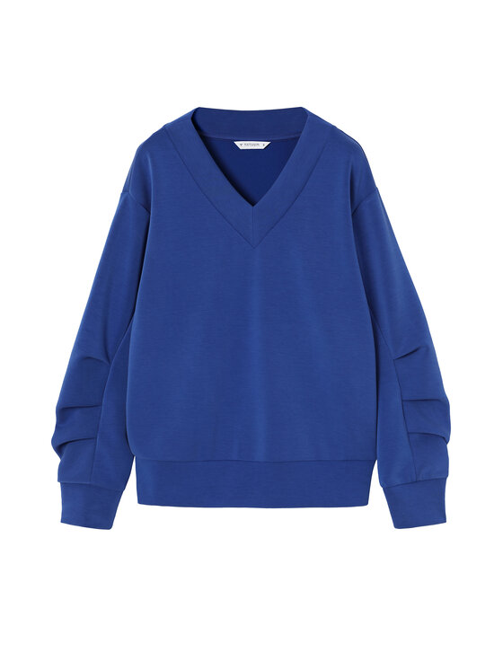 TATUUM TATUUM Bluza TOLES Niebieski Loose Fit
