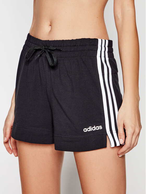 Adidas Women Essentials 3-Stripes Shorts (Black)