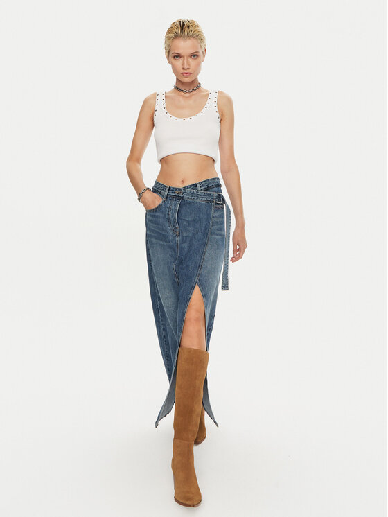 Miss Sixty Miss Sixty Φούστα τζιν 6L3KJ5850000 Μπλε Regular Fit