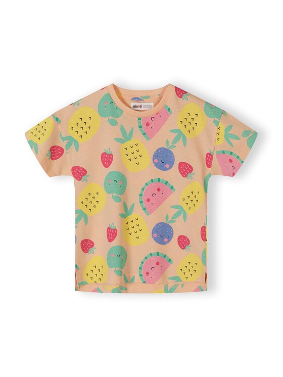 minoti minoti T-Shirt 30TEE100 Pomarańczowy Regular Fit