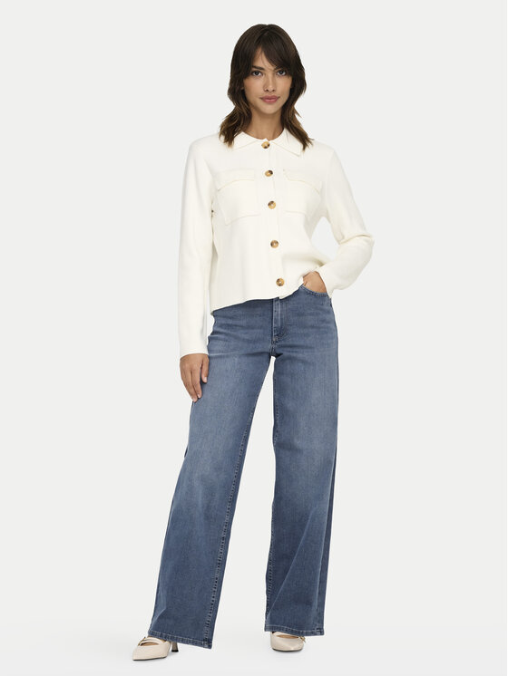 ONLY ONLY Jeansy Madison 15338787 Modrá Wide Leg
