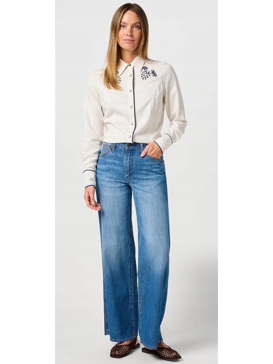 Wrangler Wrangler Jeansy World Wide 661 Niebieski Basic Fit