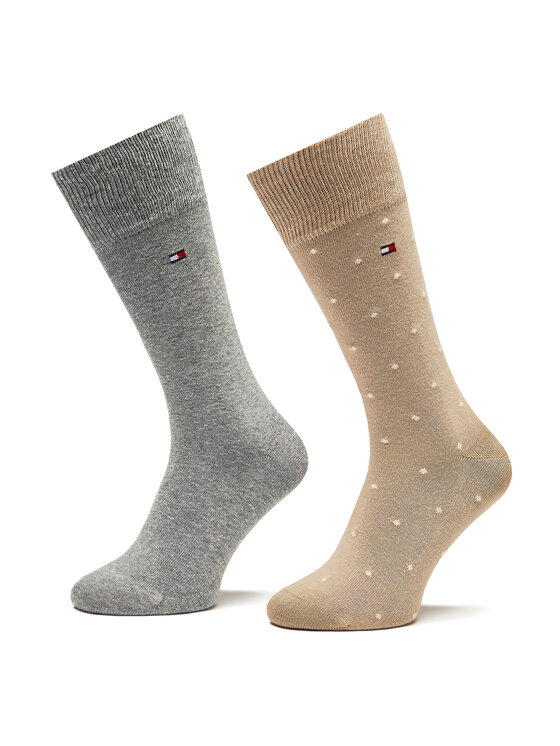 Set di 2 paia di calzini lunghi da uomo Tommy