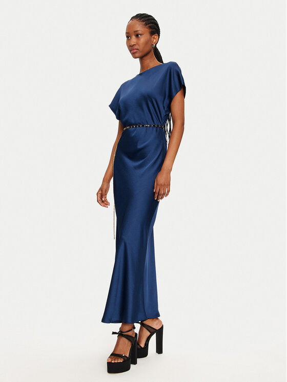 Imperial Imperial Коктейлна рокля ADQJIBA Тъмносин Regular Fit