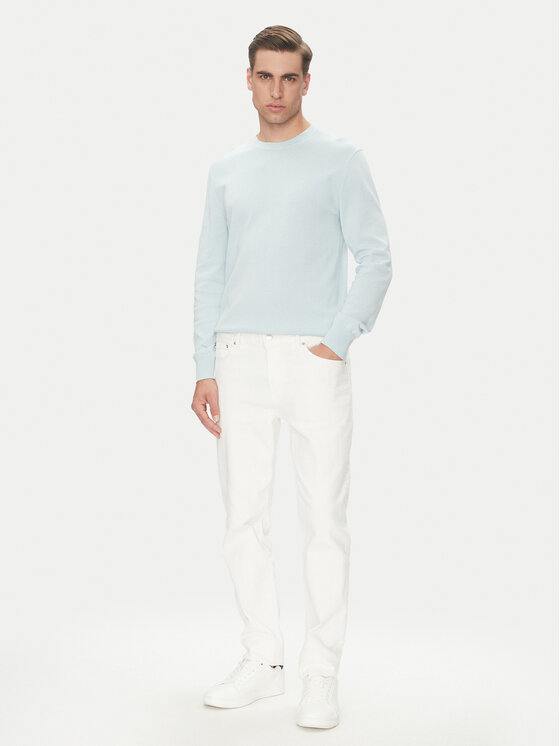 Calvin Klein Calvin Klein Sveter LV040BM343 Modrá Regular Fit