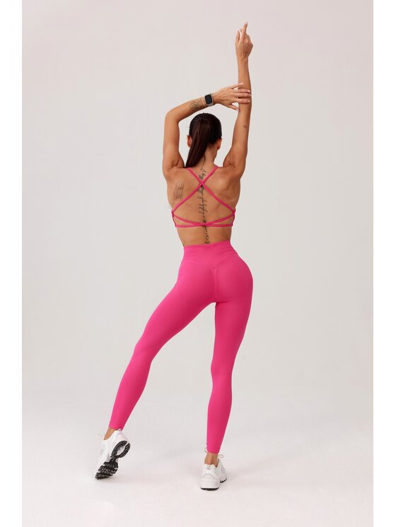 ROUGH RADICAL ROUGH RADICAL Legginsy SEAMLESS GLOW LONG Różowy Slim Fit